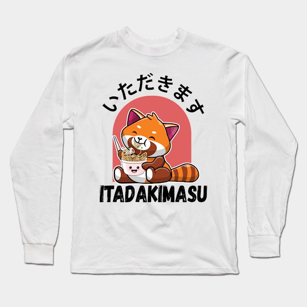 kawaii red panda Long Sleeve T-Shirt by HB Shirts